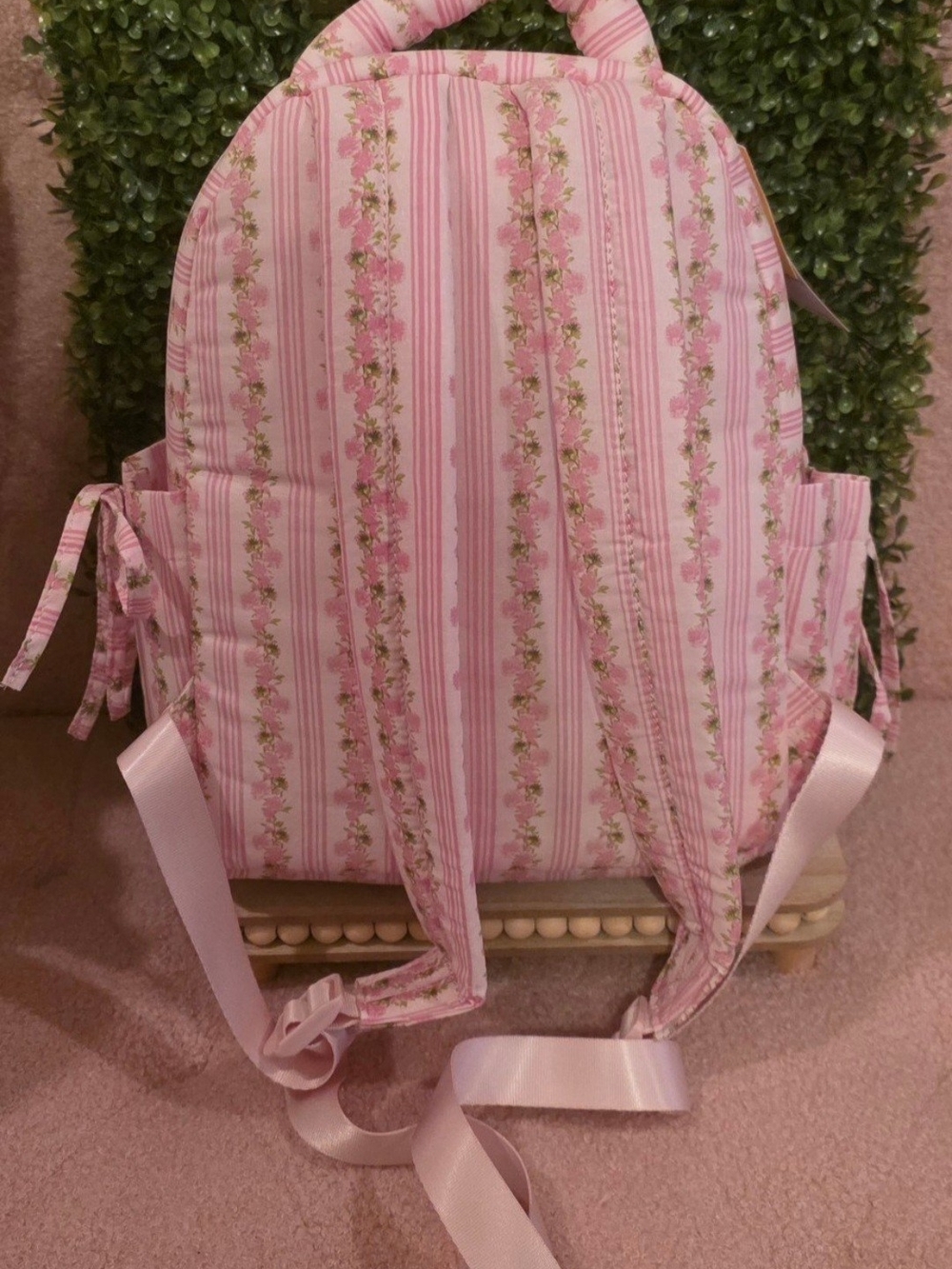 Mini Pink Floral Backpack by Madden Girl. Love Shack Fancy Inspired. NWT - Picture 4 of 5